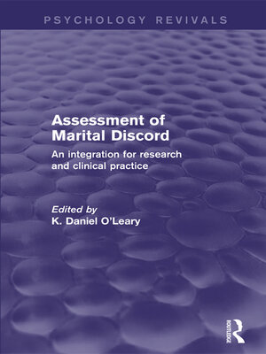 cover image of Assessment of Marital Discord (Psychology Revivals)